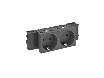 Розетка 0 градусов, 2x 250 В, 10/16 А, Schuko - электрическая розетка STD-D0C SWGR2