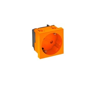 Розетка с углом 33 градуса, односторонний защитный контакт - Защитный контакт розетки, оранжевый STD-D3S ROR1