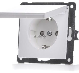 Розетка Schuko, чисто белая, 2-контактная - Электрическая розетка D 20.6511.022 K