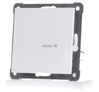 Чисто белая торцевая заглушка с несущей пластиной - Базовый элемент с центральной крышкой D 20.677.022