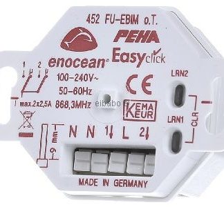 2-канальный радиоприемник JR, измерение энергии - 868 МГц D 452 FU-EBIM JRO.T. радиоприемник