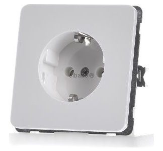 Розетка Schuko, чисто белая, 2-контактная - Электрическая розетка D 80.6511.02 UB