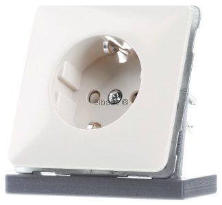 Клемма белой розетки Schuko. - Электрическая розетка D 80.6511 SI W