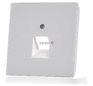 Белоснежная крышка для однотерминальной розетки UAE - ZEA / IAE (ISDN), пластина D 95.610.02 UAE/1-N