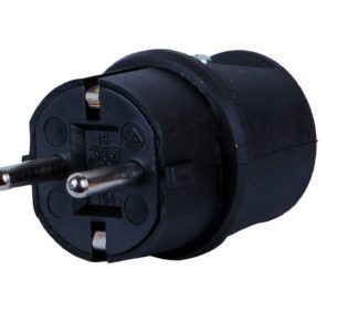 Черная резиновая заглушка с винтовым креплением - Черная заглушка 3052004