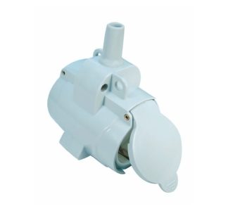 Подвесной выключатель с защитным контактом, двухпозиционный, серый - Выключатель Schuko, пластик, серый 6350183