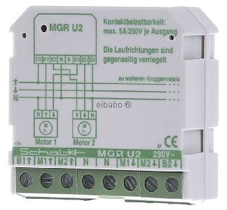 Реле управления двигателем 230 В переменного тока, 2 Вт, 5 А - Управление встраиваемыми рольставнями MGR U2