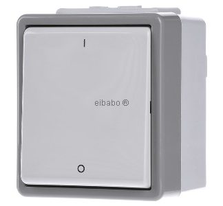 Настенный двухполюсный выключатель Delta, серый, модель 5TA4702