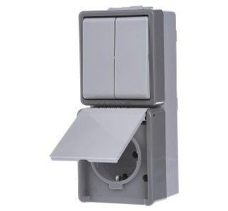 Поверхностный монтаж последовательного выключателя Surface Delta, dGr/hGr 5TA4815