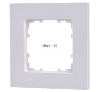 1x Пластиковая рамка DeltaMiro - одностворчатая рамка белого цвета 5TG1111-0