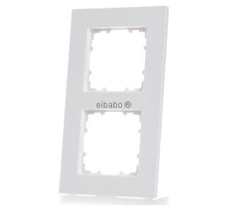 Двойная пластиковая рамка DeltaMiro - двустворчатая рамка белого цвета 5TG1112-0