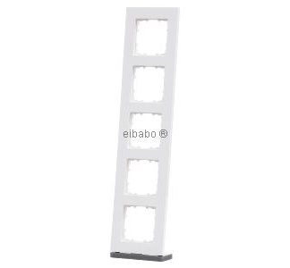 5x Пластиковая рамка DeltaMiro - 5-складная рамка белого цвета 5TG1115-0