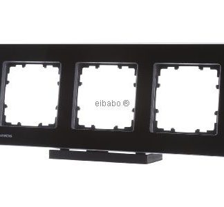 Тройная стеклянная рама Delta Miro, черная - 3-створчатая черная рама 5TG1203-2