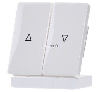 Накладка на кнопку переключателя Rocker M. Symbol Delta Vita Shutter, tws - белая, 5TG6214