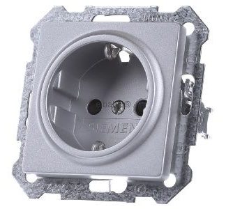 Розетка Schuko Delta Vita, алюминий/металл - Электрическая розетка 5UB1934