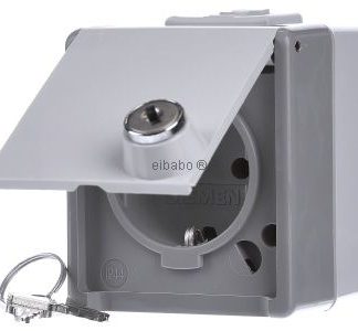 Розетка Schuko Delta surface, dGr/hGr - 5UB4714