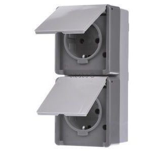 Розетка Schuko Delta surface, dGr/hGr - 5UB4723