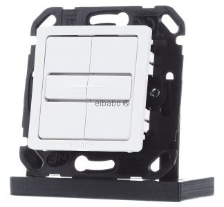 Двойной кнопочный выключатель с кнопкой/опорой для 2 рулонных штор - двухполюсный выключатель и кнопочный выключатель...