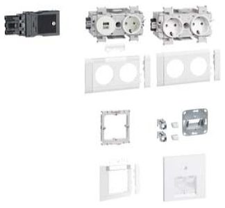 Комплект 1: рабочая станция с зарядным устройством USB на 3 часа + розетка GAPSET1