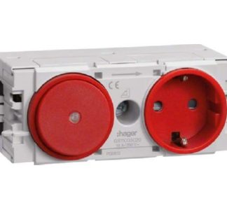 Розетка и выключатель Wago C-профиля RT - штепсельная розетка (GS11003020)