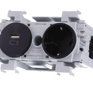 Однорозеточный адаптер с USB-зарядным устройством A+C 15 Вт - Розетка (гнездо) GS16019011