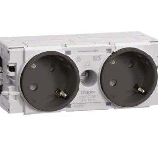 Розетка 2x 45 градусов Wago C-профиль GLsw - Электрическая розетка GS20109011