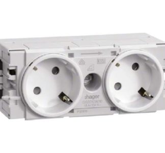 Двухпозиционная розетка с поворотом на 45°, белая - Вилка GS20109016