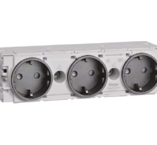 Розетка 3x gs C-профиль - Электрическая розетка GS3000 gsw