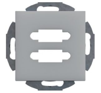 Монтажная рама для 2 мультимедийных устройств - базовый элемент с центральной крышкой GSETMM302LAN