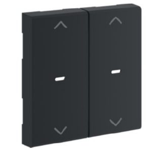 Двойной рычажный переключатель Double Arrow - заглушка черного цвета GW2AC9011