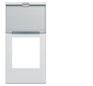 Крышка 22,5x45 мм, RAL9016 - Модульная пластина разъема WXD205B