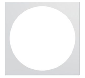 Крышка 45x45 мм, RAL9016 - WXD744B, монтажная пластина, крышка разъема данных