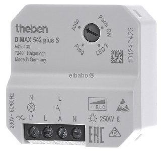 Универсальный диммер UP для ESL/230V LED-Lp. - Встраиваемый диммер 230VA DIMAX 542 plus S