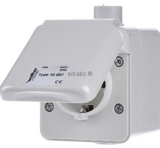 Настенная розетка MONDO Schuko 16A 230V 2P+E IP44 - Архитектурная розетка 10007