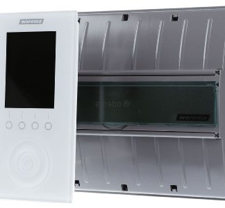 Двухканальный контроллер рольставней Wisotronic белого цвета, накладного монтажа, артикул 1002856.